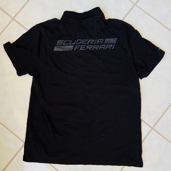 Vintage 90s Puma Ferrari polo short sleeve shirt - Picture 3 of 4